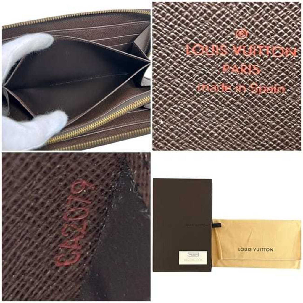 Louis Vuitton Damier Brown Damier Canvas Ebene Damier Canvas Coin Purse/Coin Case (Pre-Owned)