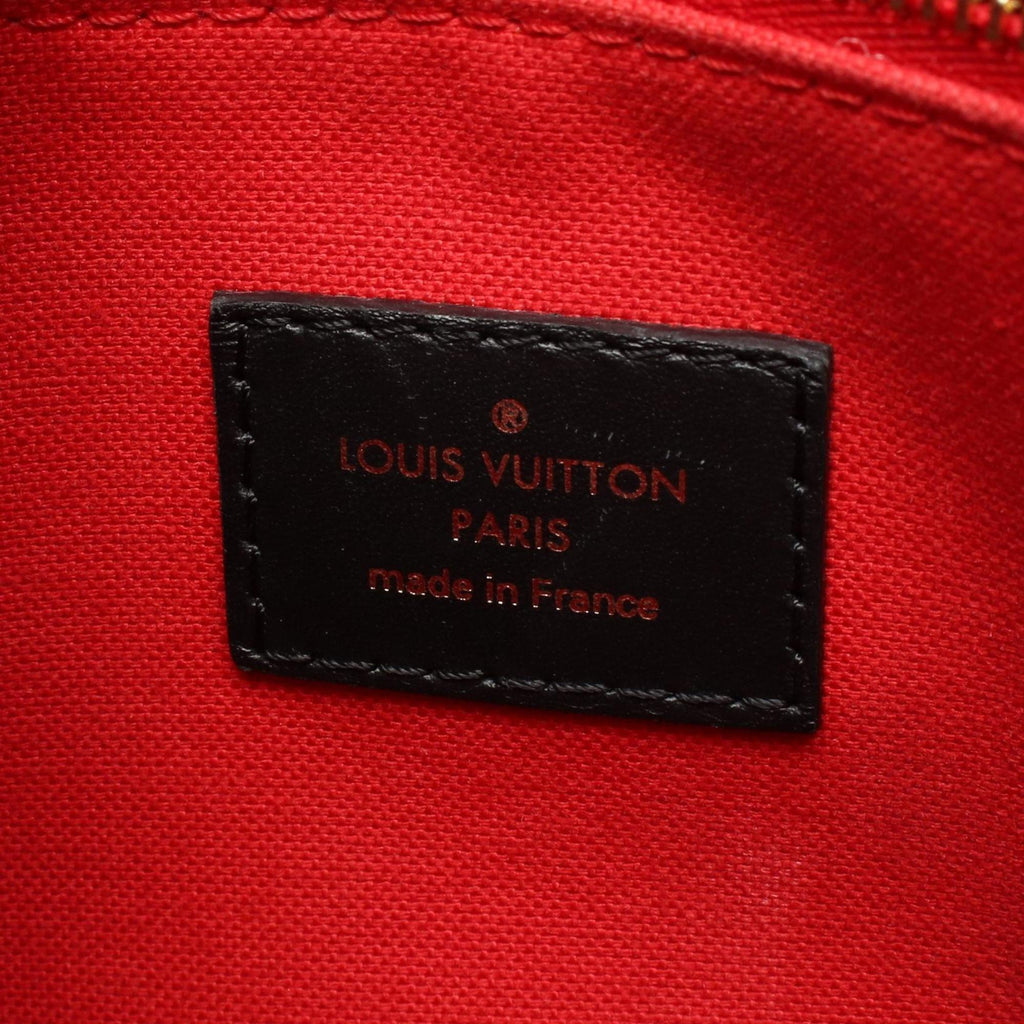 Louis Vuitton Beige Brown Monogram Reverse Coated Canvas Handbag Pouch (Pre-Owned)