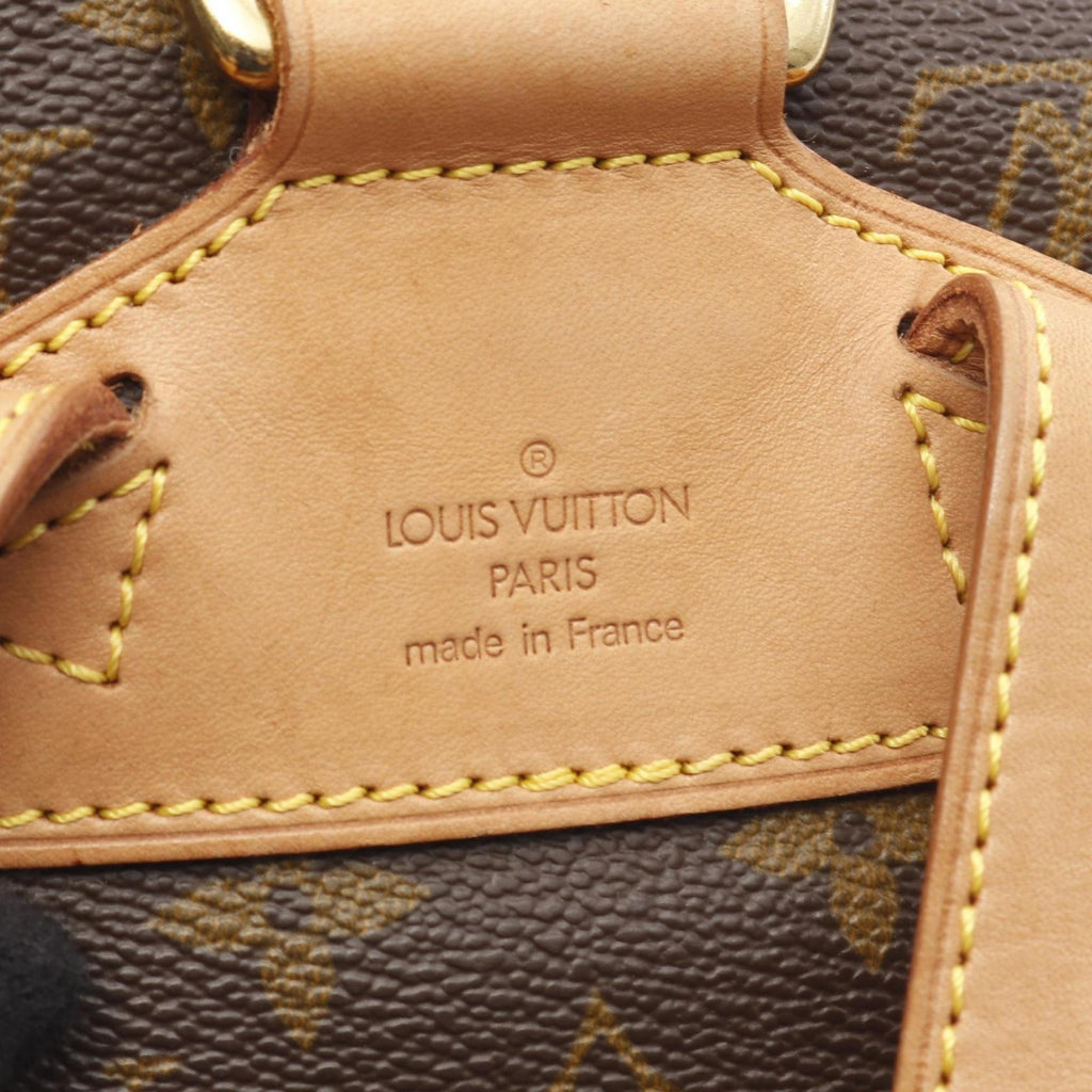 Louis Vuitton Brown Coated Canvas Leather Backpack (Pre-Owned)