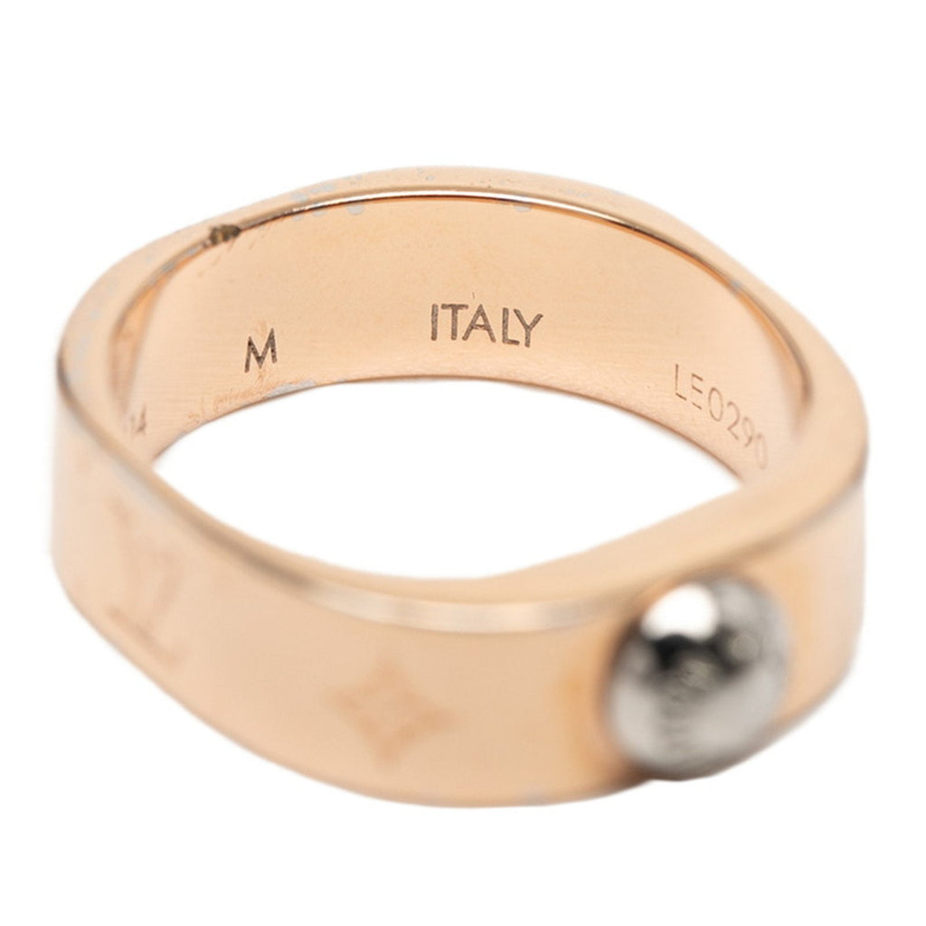 Louis Vuitton Pink Gold Gold Plating Band Ring (Pre-Owned)