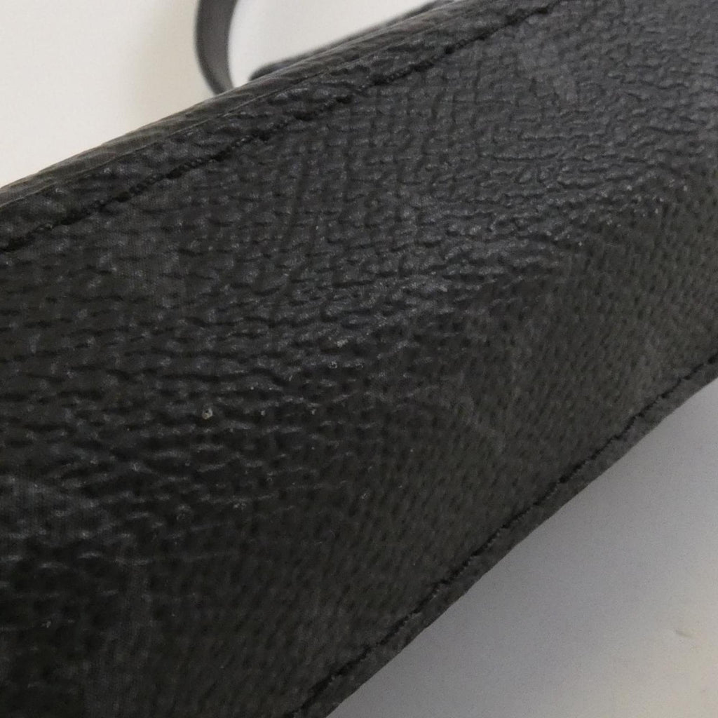 Louis Vuitton Black Coated Canvas Shoulder Bag (Pre-Owned)