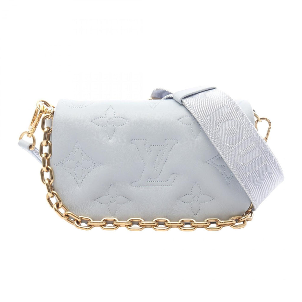 Louis Vuitton Blue Leather Shoulder Bag (Pre-Owned)