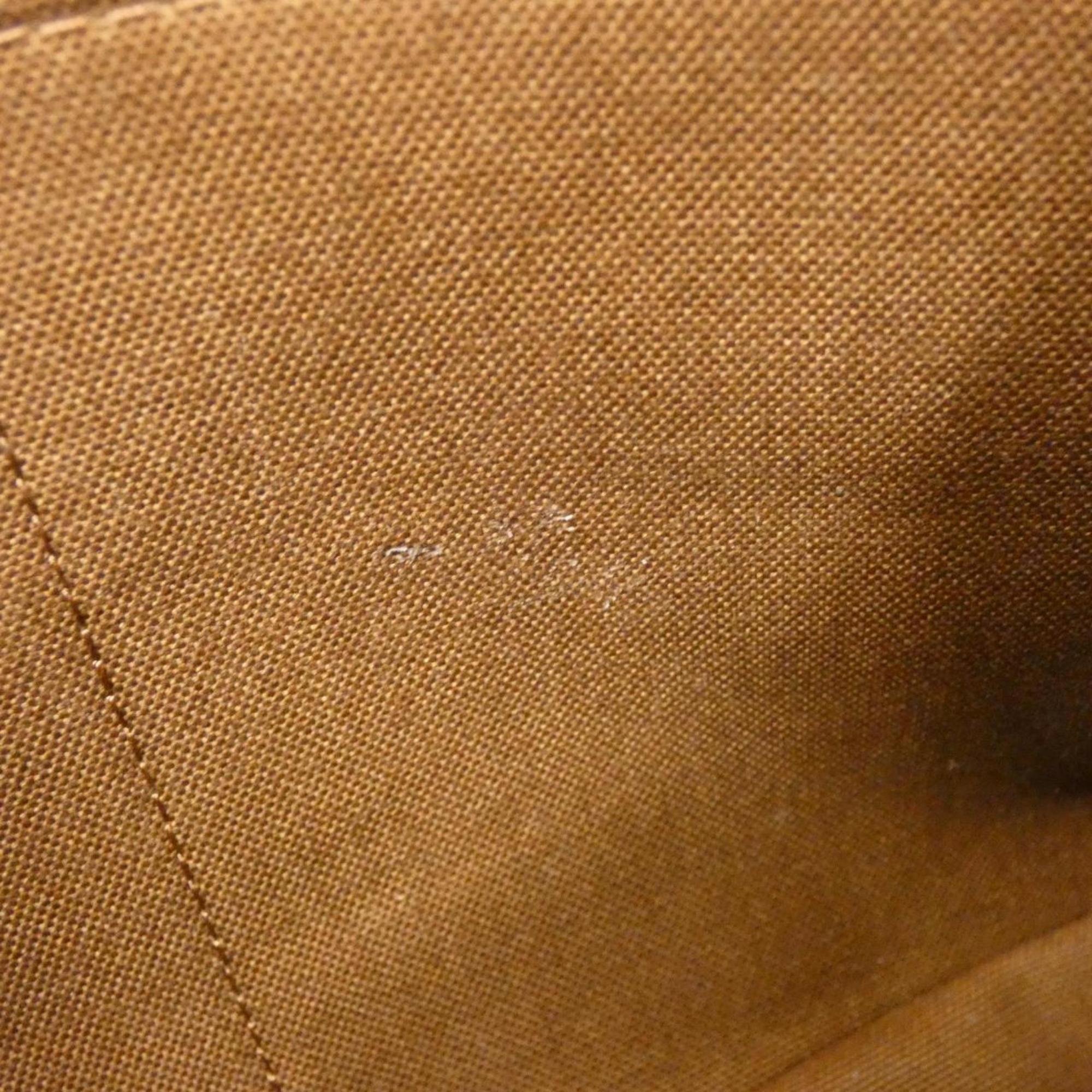 Louis Vuitton Monogram Marron Coated Canvas Pochette (Pre-Owned)