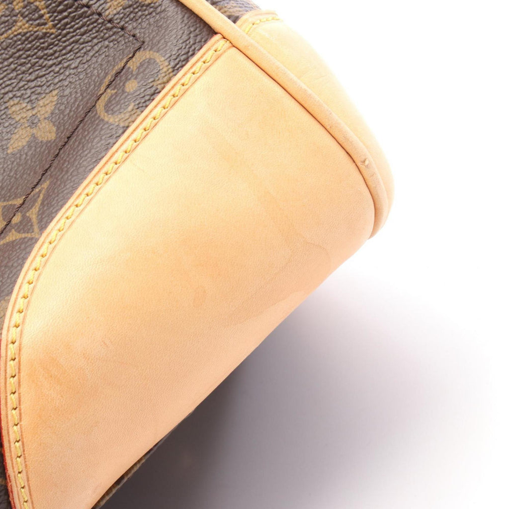 Louis Vuitton Brown Coated Canvas Leather Shoulder Bag (Pre-Owned)