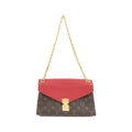 Louis Vuitton Cerise Marron Coated Canvas Leather Shoulder Bag (Pre-Owned)