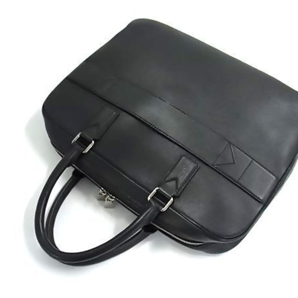 Louis Vuitton Ardoise Black Taiga Leather Briefcase Handbag Tote Bag (Pre-Owned)