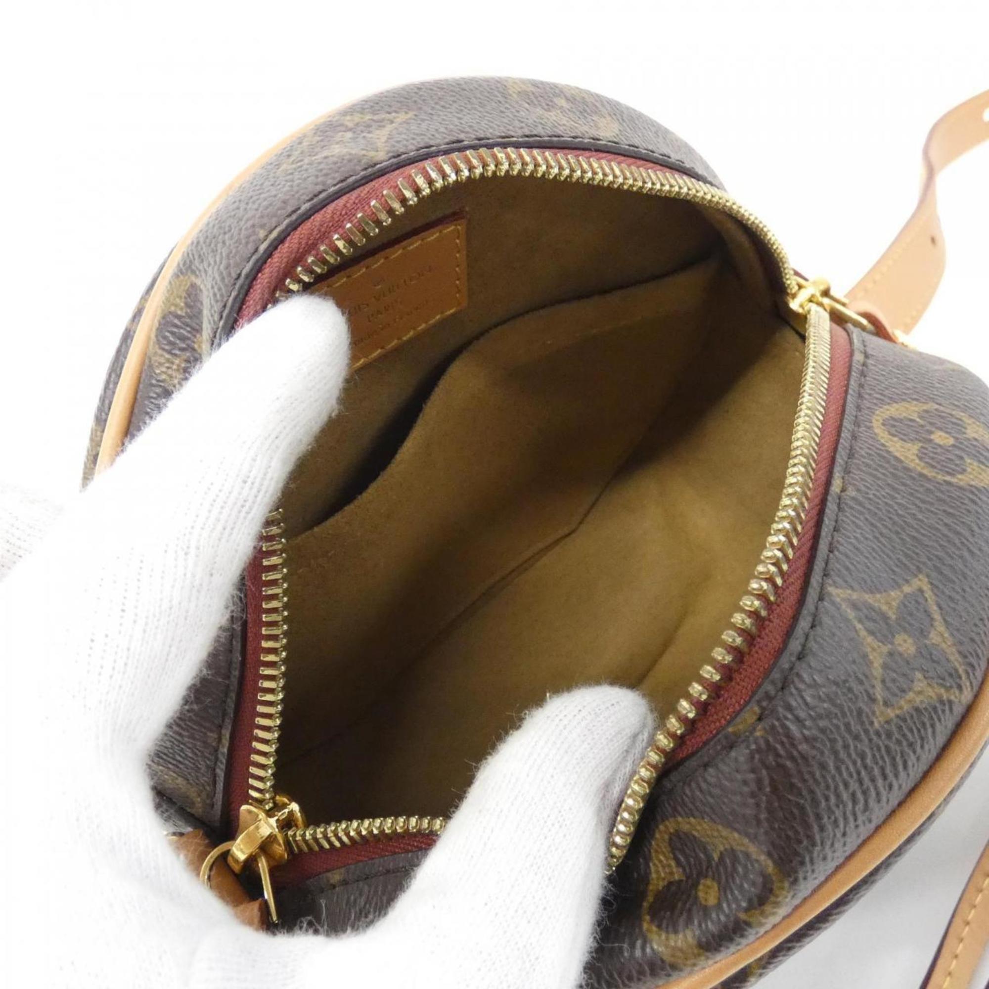 Louis Vuitton Marron Coated Canvas Shoulder Bag (Pre-Owned)