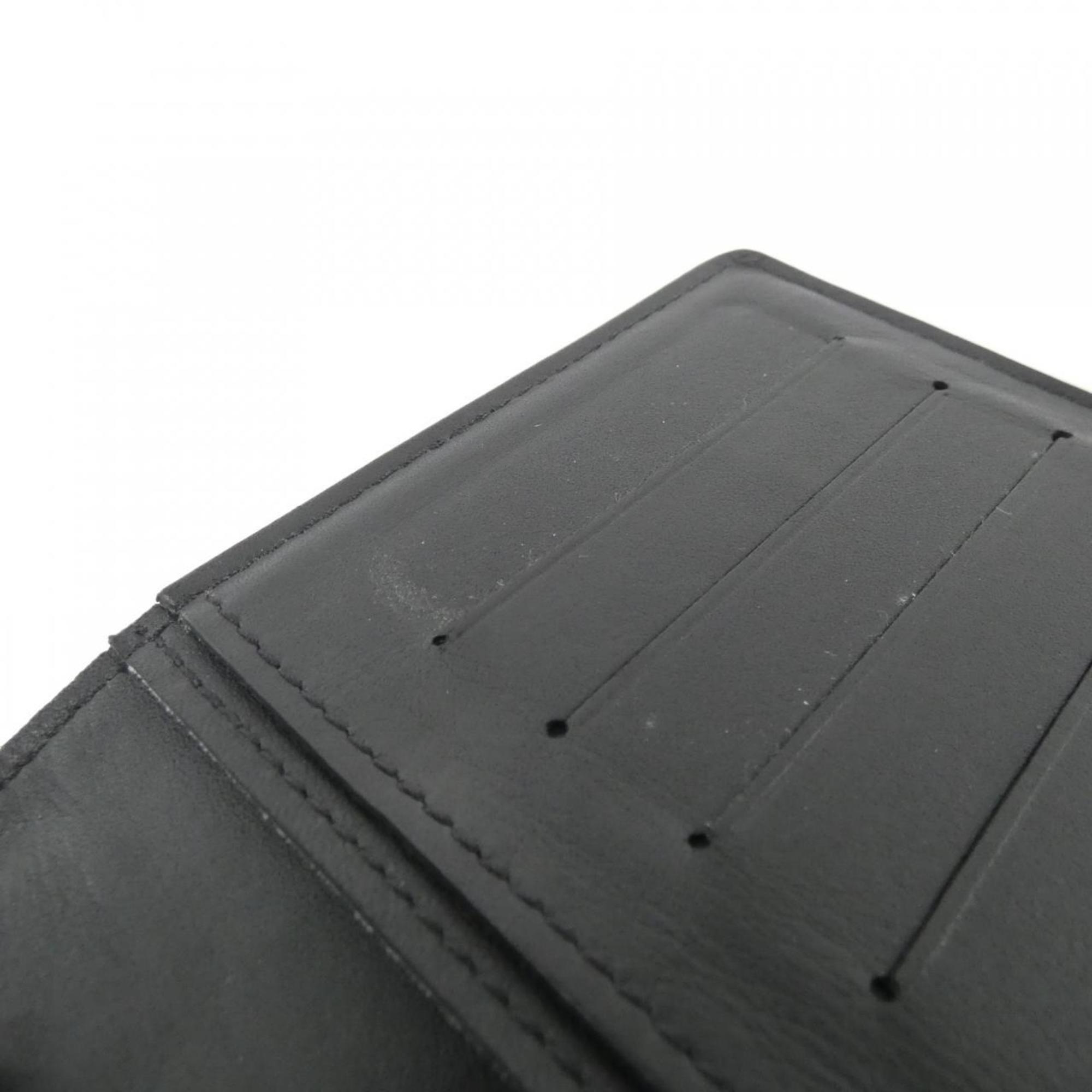Louis Vuitton Damier Infini Onyx Leather Long Wallet (Bi-Fold) (Pre-Owned)