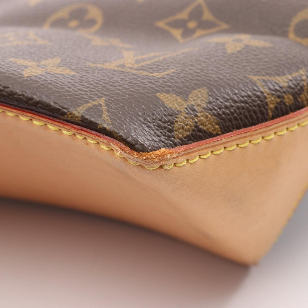 Louis Vuitton Brown Coated Canvas Pvc Monogram Leather Shoulder Bag (Pre-Owned)