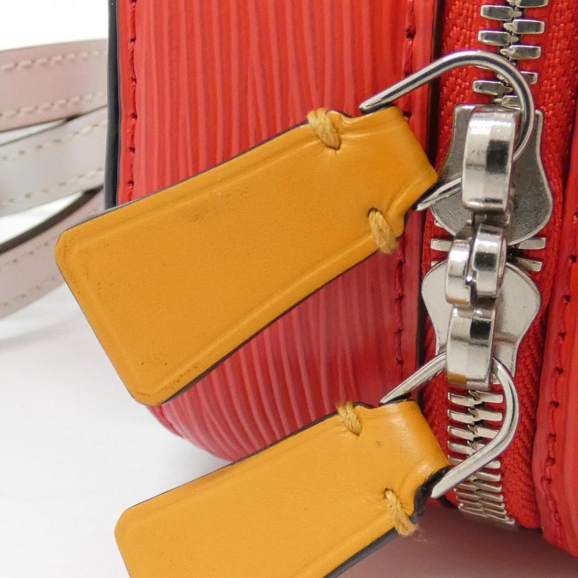 Louis Vuitton Rouge Leather Shoulder Bag (Pre-Owned)