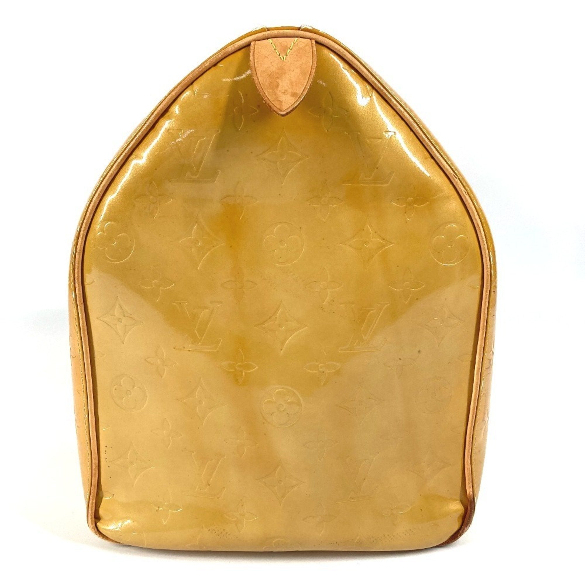 Louis Vuitton Beige Galle Monogram Vernis Boston Bag (Pre-Owned)