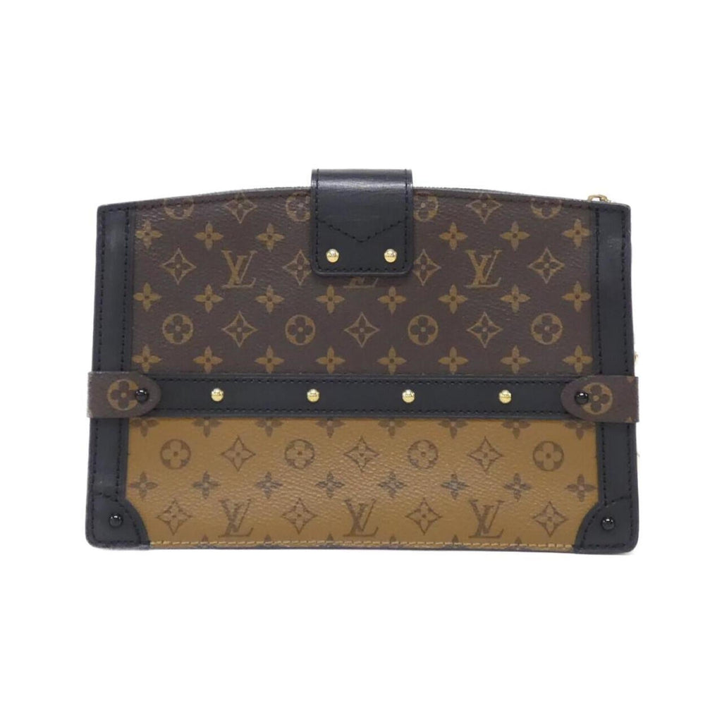 Louis Vuitton Marron Coated Canvas Shoulder Bag (Pre-Owned)