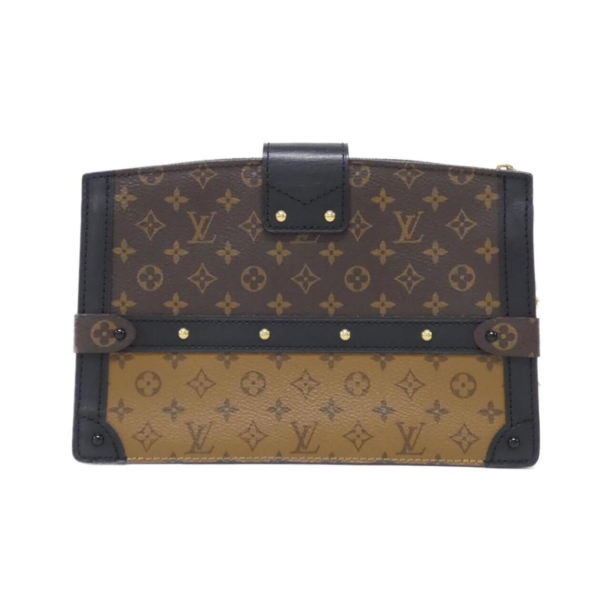 Louis Vuitton Marron Coated Canvas Shoulder Bag (Pre-Owned)