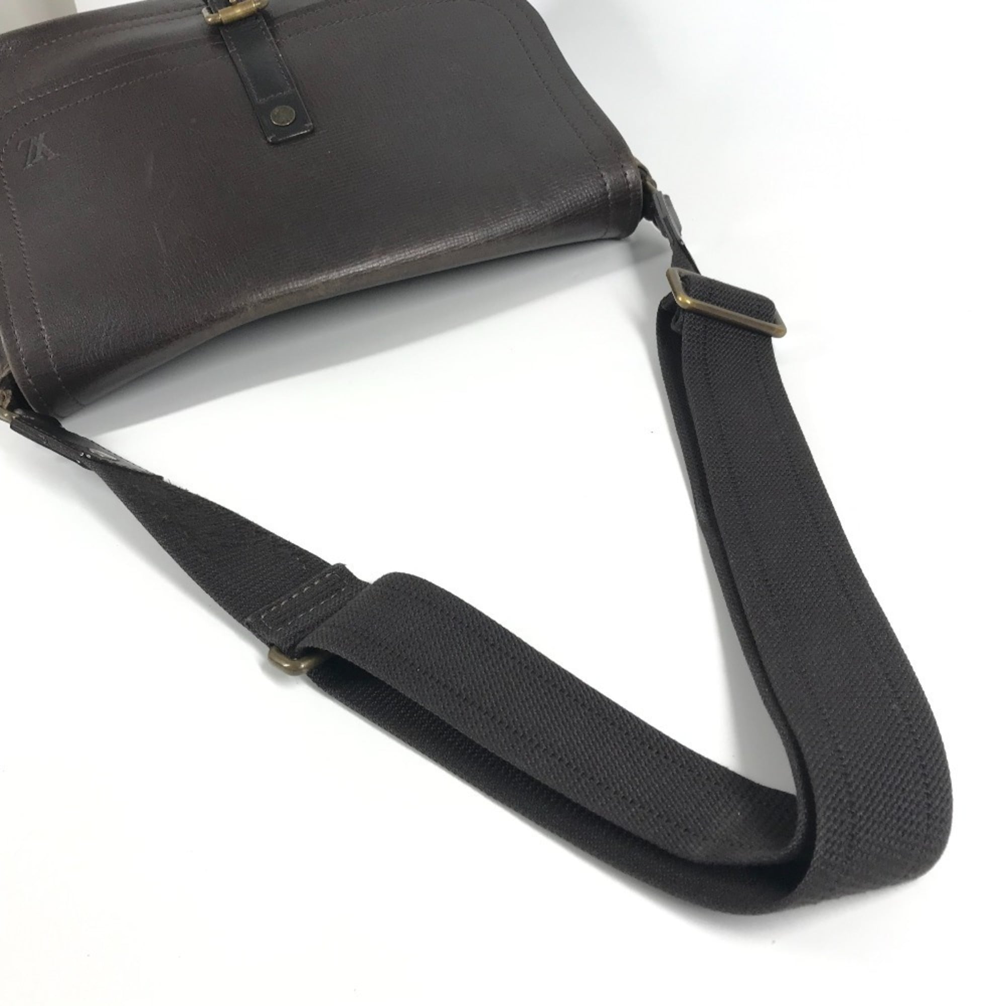 Louis Vuitton Brown Coffee Utah Leather Messenger Bag Shoulder Bag (Pre-Owned)