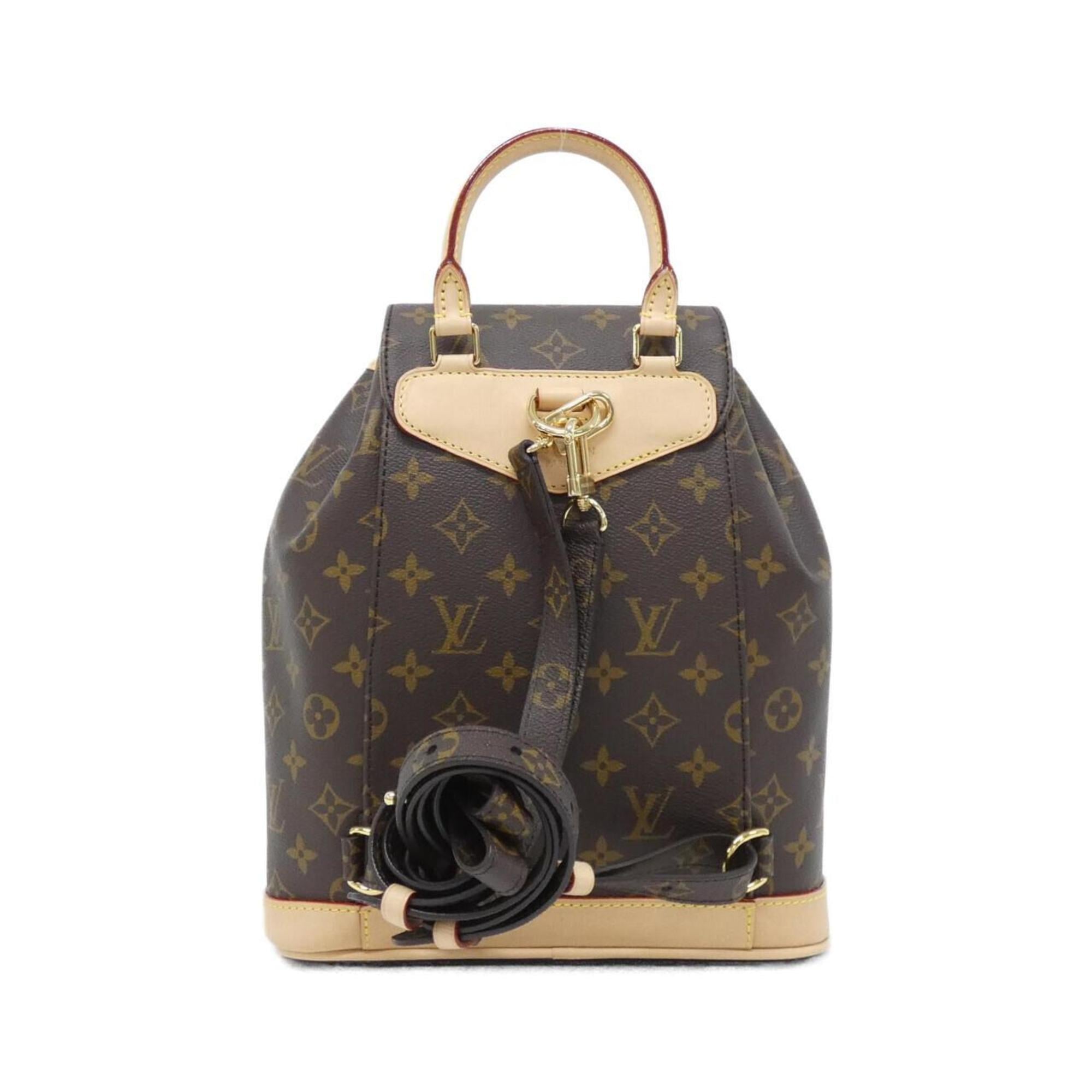Louis Vuitton Monogram Marron Coated Canvas Backpack (Pre-Owned)