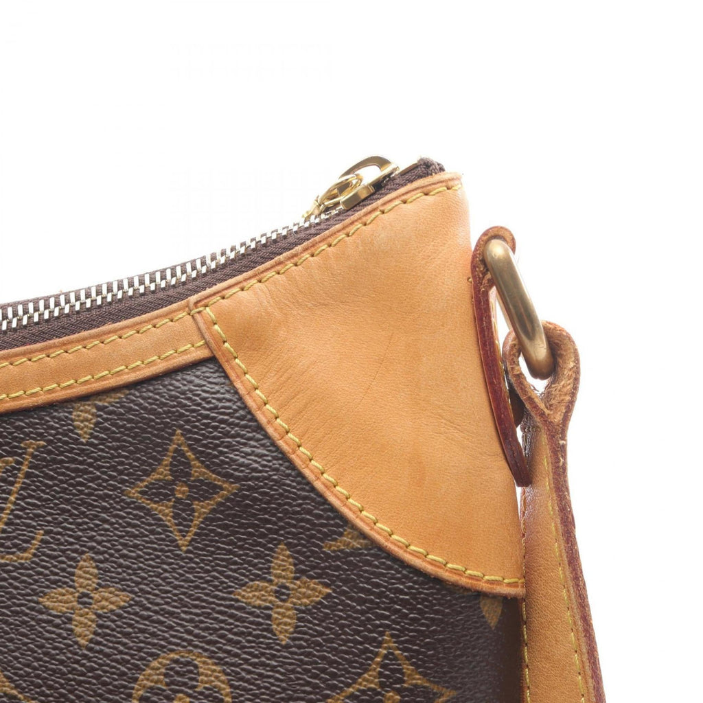 Louis Vuitton Brown Coated Canvas Leather Shoulder Bag (Pre-Owned)
