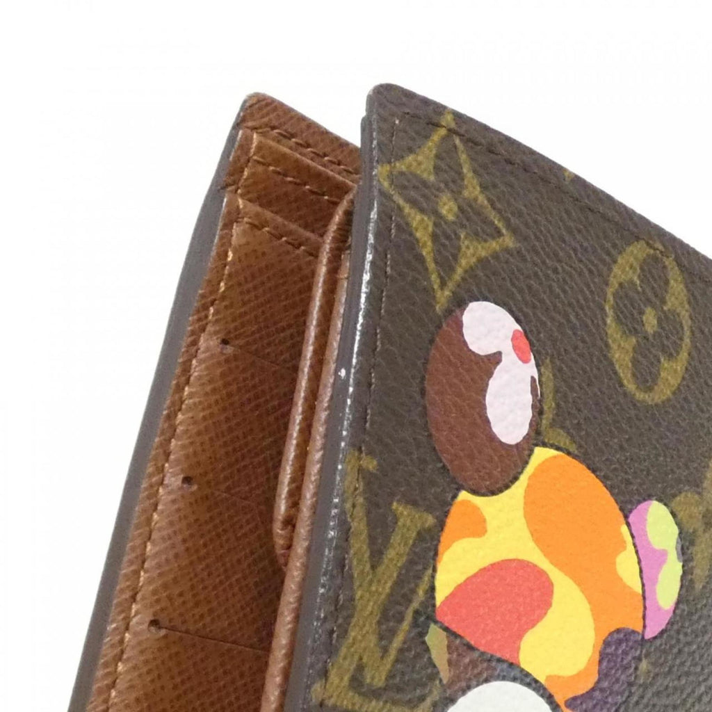 Louis Vuitton Marron Coated Canvas Wallet (Bi-Fold) (Pre-Owned)