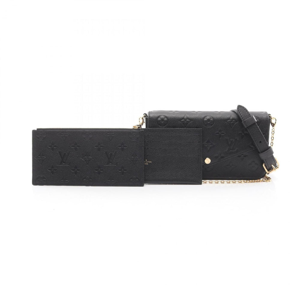Louis Vuitton Black Noir Monogram Empreinte Pochette Shoulder Bag (Pre-Owned)