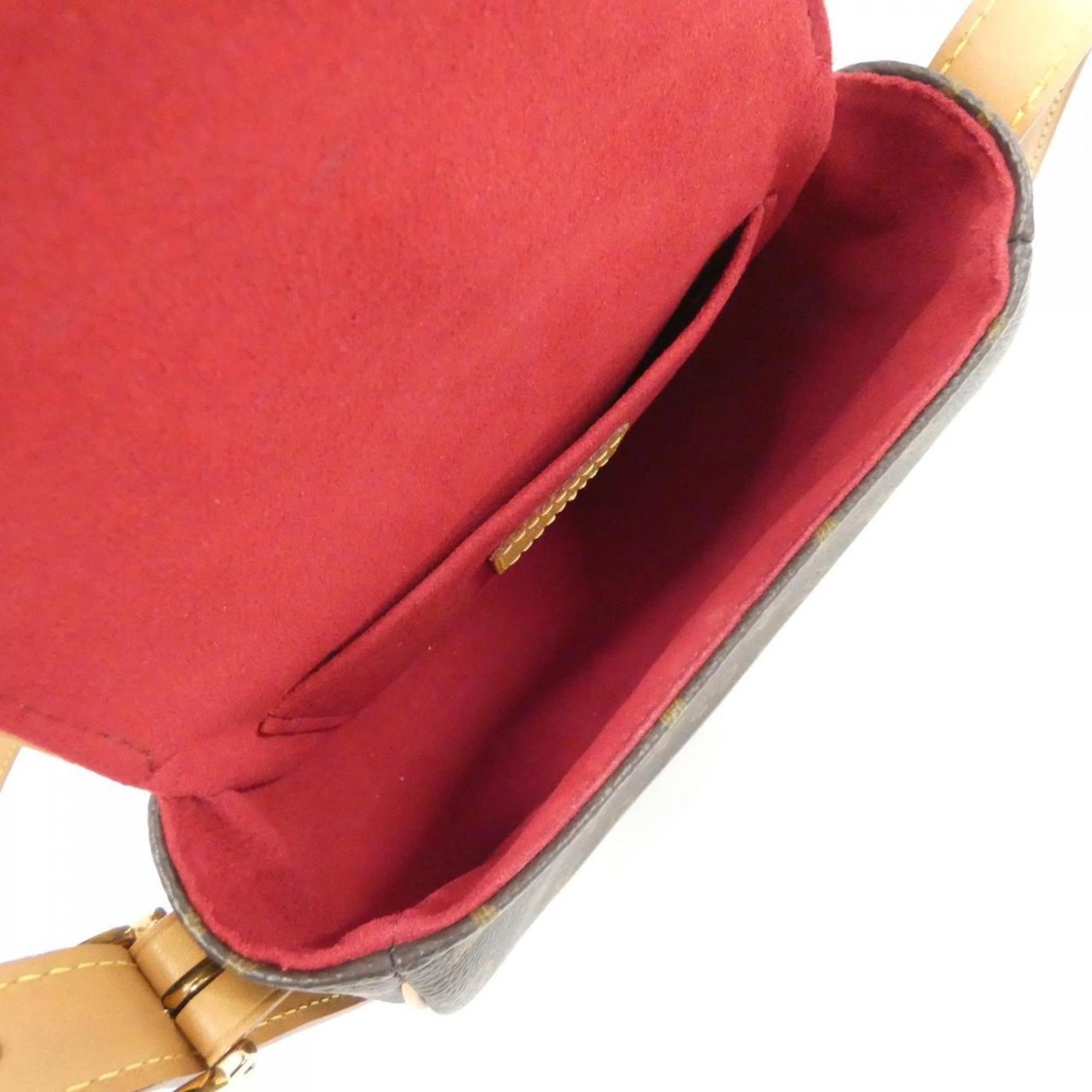 Louis Vuitton Brown Coated Canvas Shoulder Bag (Pre-Owned)