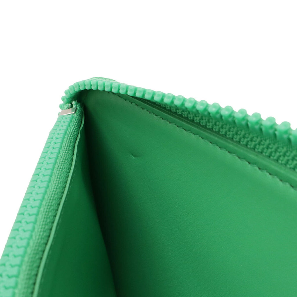 Louis Vuitton Green Vert Leather Long Wallet (Bi-Fold) (Pre-Owned)