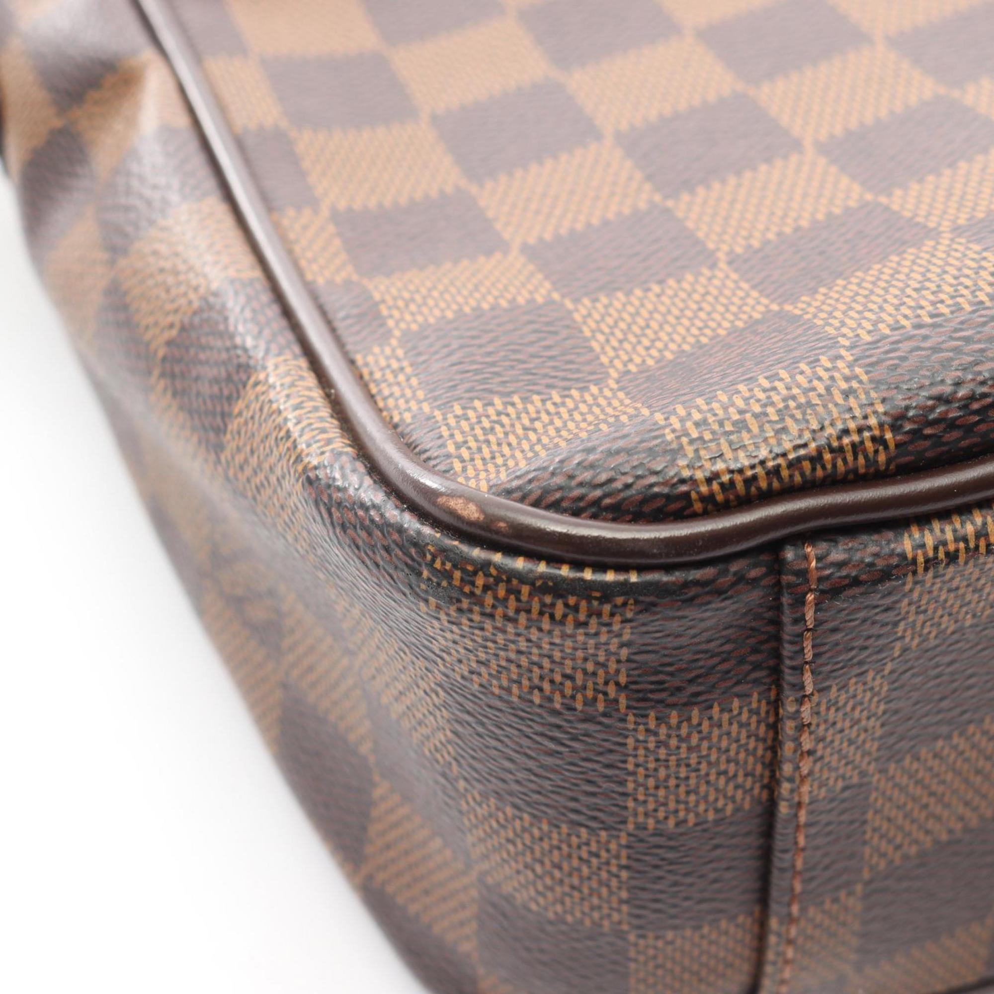 Louis Vuitton Brown Damier Canvas Coated Canvas Leather Damier Canvas Handbag Shoulder Bag (Pre-Owned)