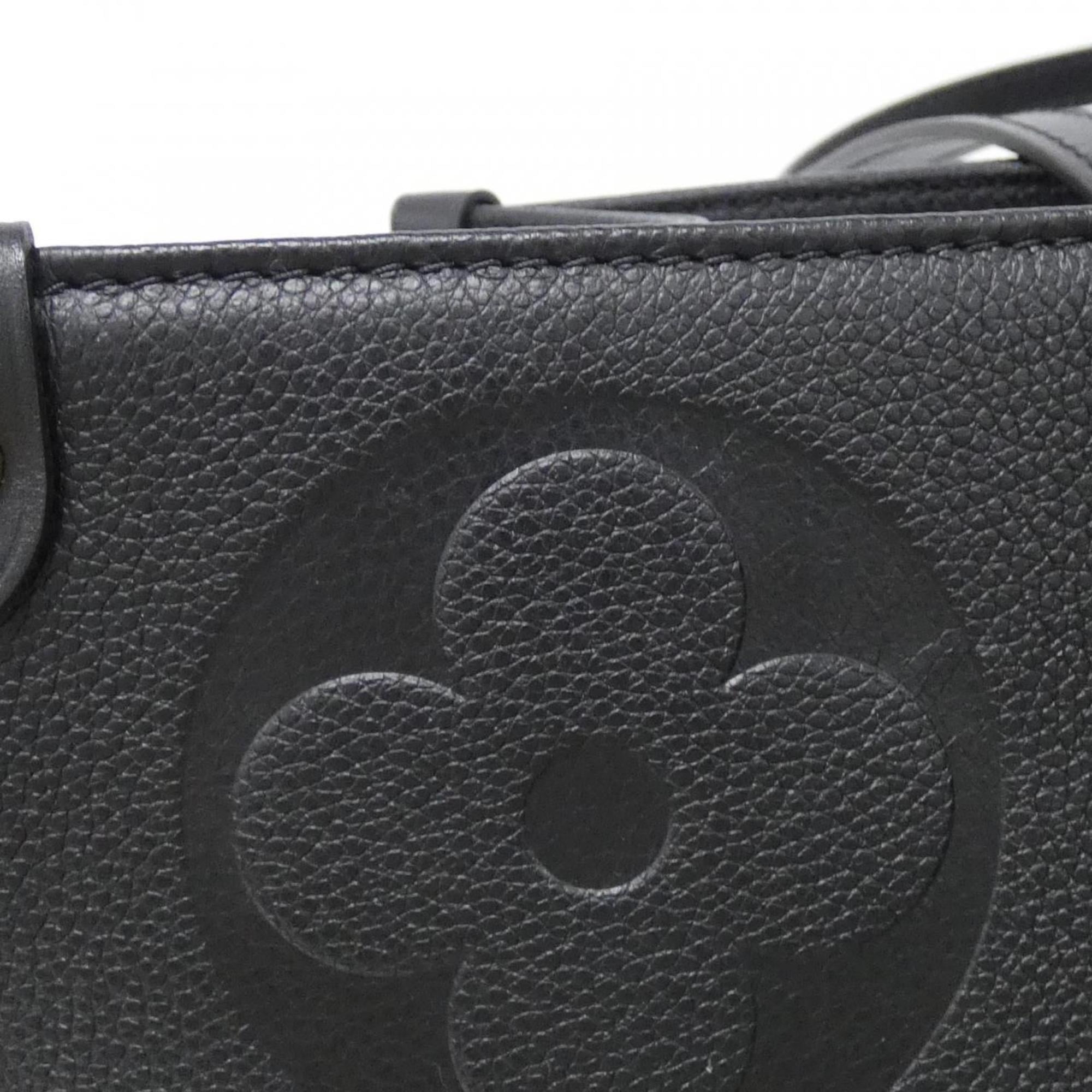 Louis Vuitton Black Leather Handbag (Pre-Owned)