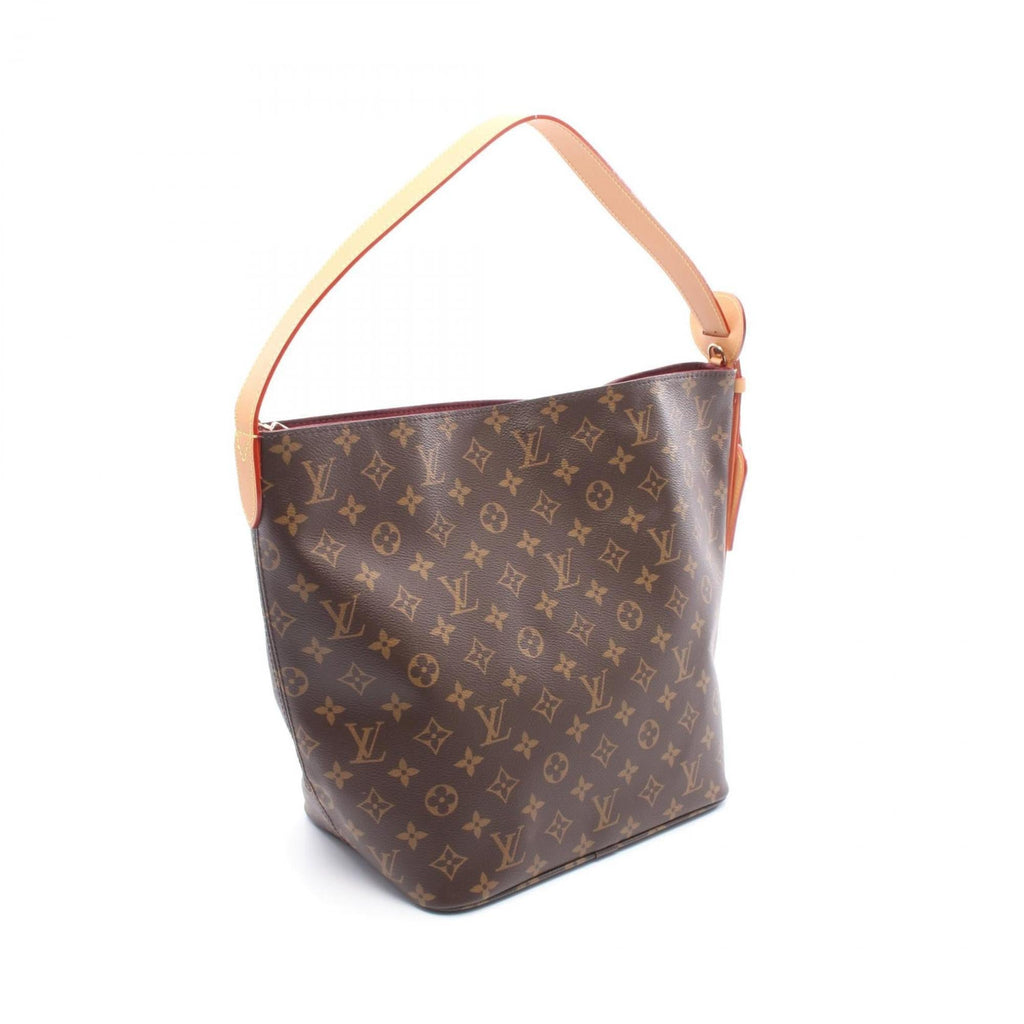 Louis Vuitton Brown Coated Canvas Leather Shoulder Bag (Pre-Owned)