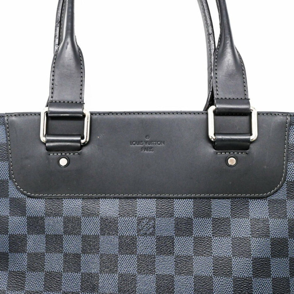 Louis Vuitton Damier Cobalt Black Blue Damier Graphite Tote Bag (Pre-Owned)