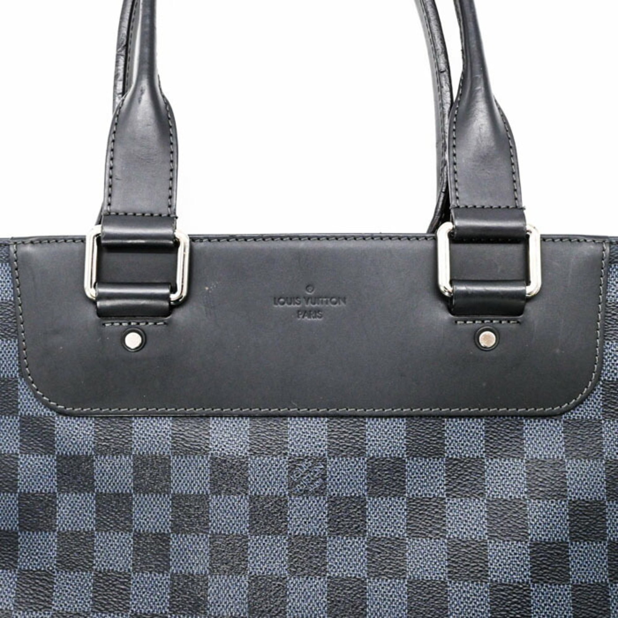 Louis Vuitton Damier Cobalt Black Blue Damier Graphite Tote Bag (Pre-Owned)