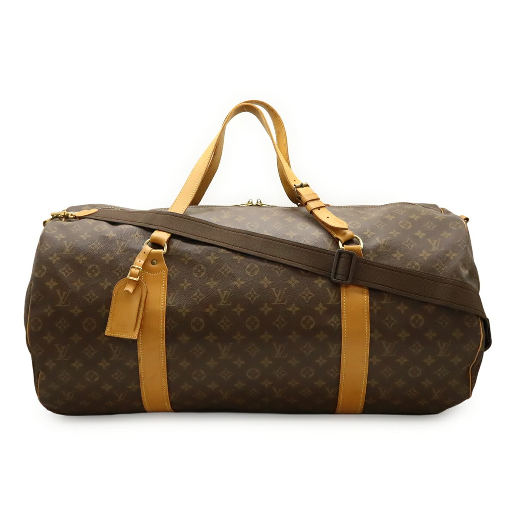 Louis Vuitton Brown Pvc Boston Bag Shoulder Bag (Pre-Owned)