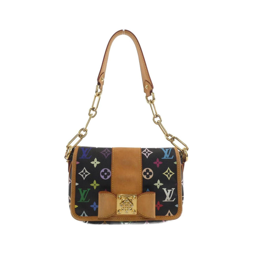 Louis Vuitton Black Coated Canvas Shoulder Bag (Pre-Owned)