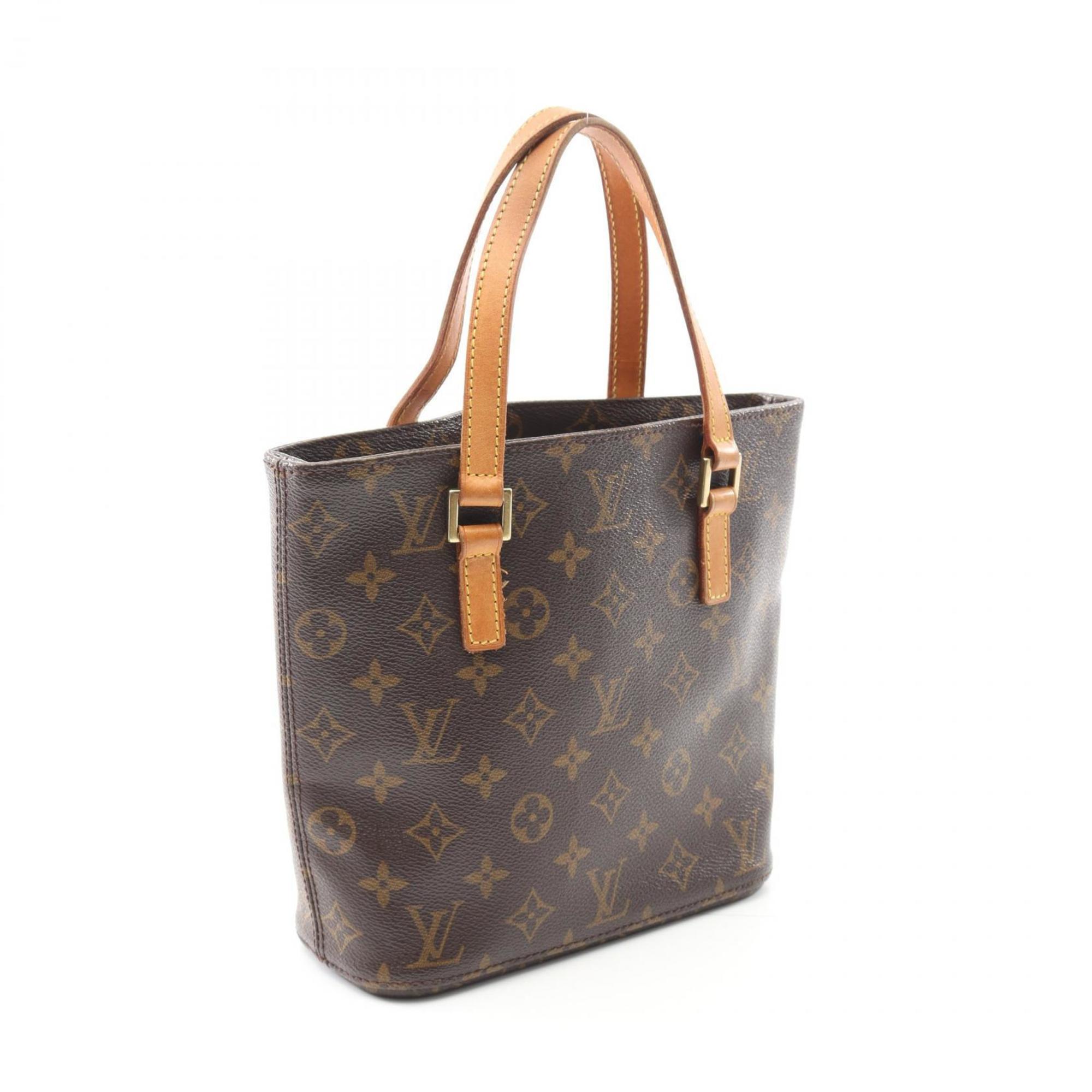 Louis Vuitton Monogram Brown Coated Canvas Leather Handbag (Pre-Owned)