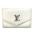 Louis Vuitton White Leather Wallet (Tri-Fold) (Pre-Owned)
