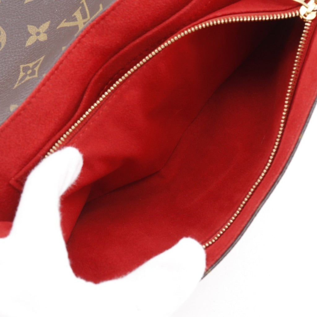 Louis Vuitton Monogram Brown Cerise Red Color Monogram Shoulder Bag (Pre-Owned)