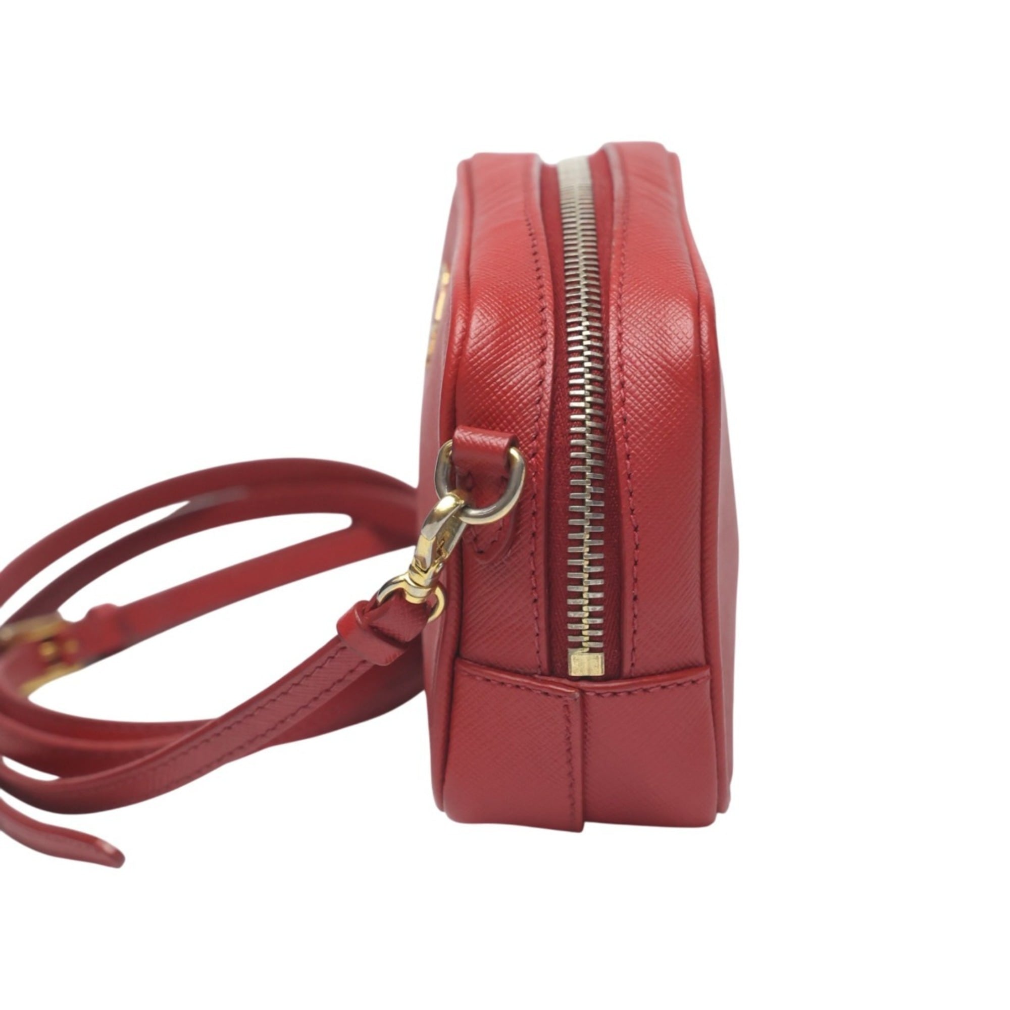 Zip Crossbody Bag Saffiano Leather Mini