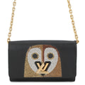 Louis Vuitton Black Noir Spangles Epi Leather Chain/Shoulder Wallet (Pre-Owned)