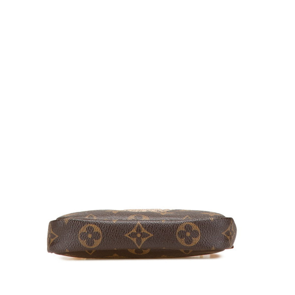 Louis Vuitton Brown Pvc Leather Pochette Pouch (Pre-Owned)