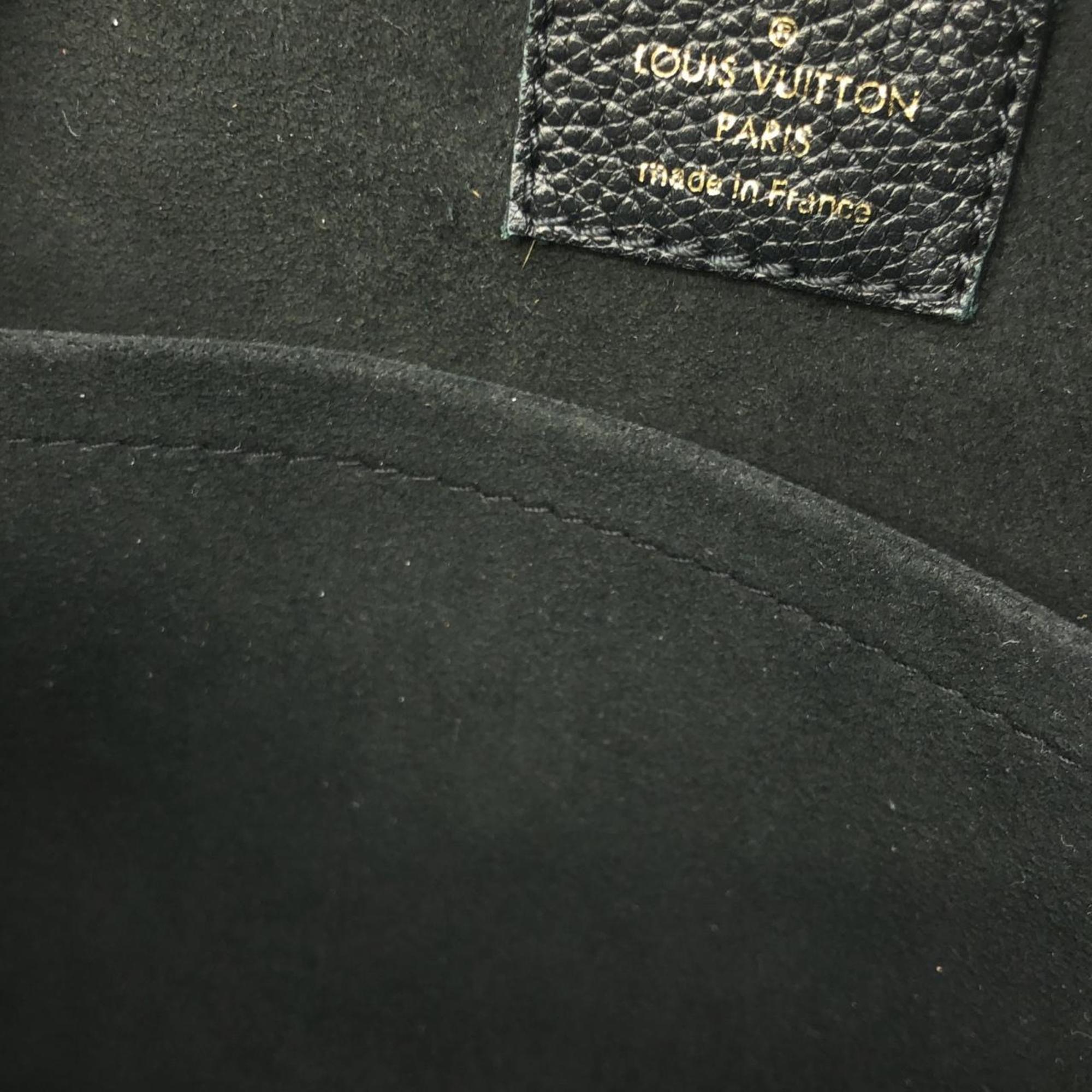 Louis Vuitton Black Leather Shoulder Bag (Pre-Owned)