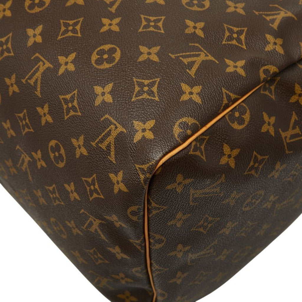Louis Vuitton Brown Pvc Leather Boston Bag (Pre-Owned)