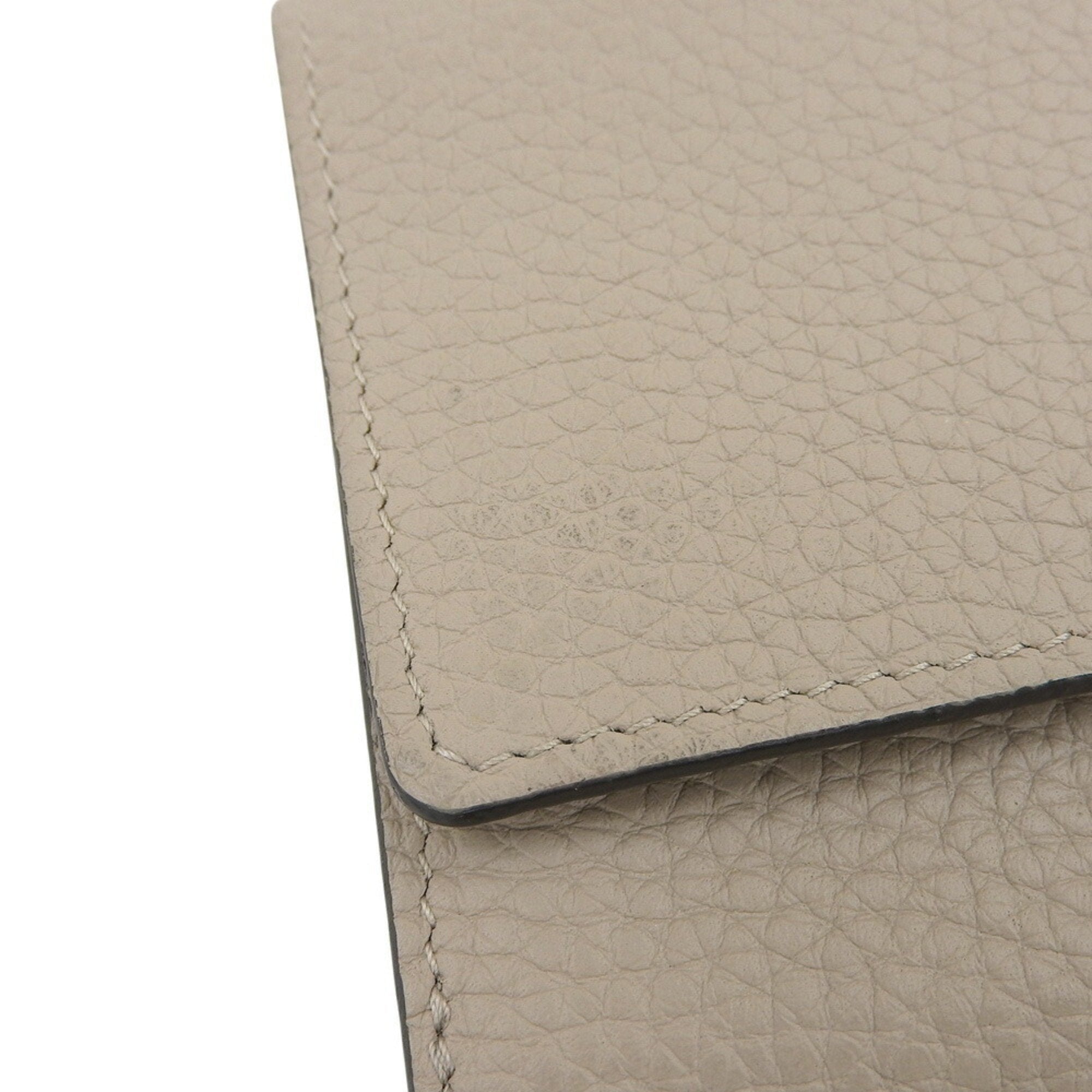 Louis Vuitton Beige Leather Long Wallet (Bi-Fold) (Pre-Owned)