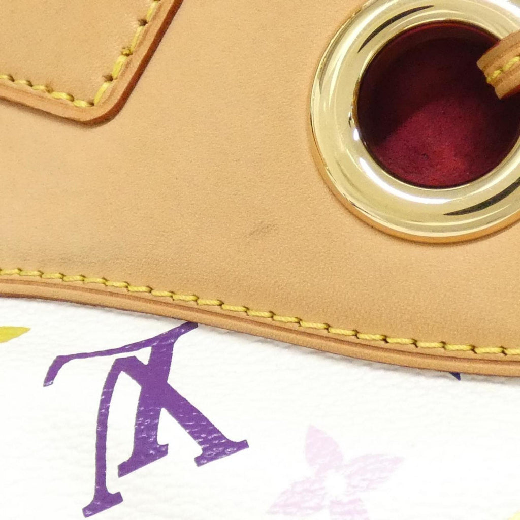 Louis Vuitton White Coated Canvas Shoulder Bag (Pre-Owned)