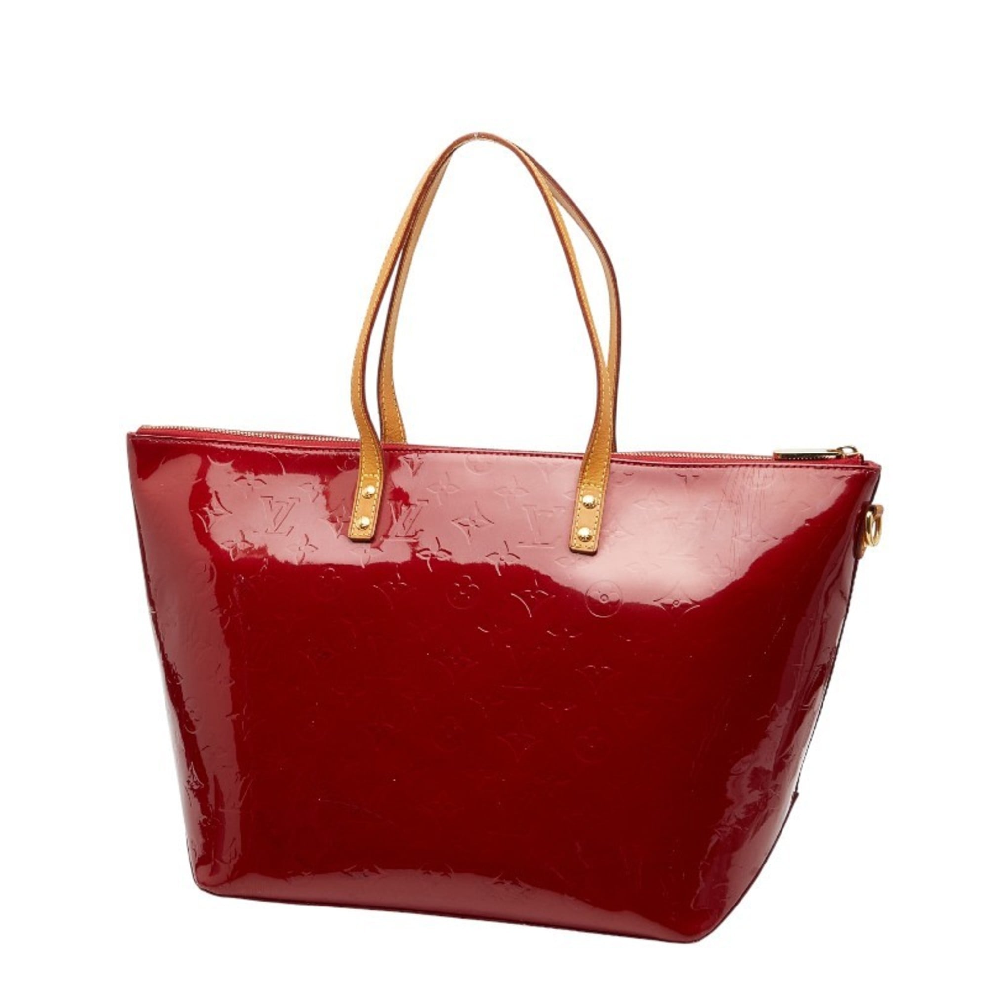 Louis Vuitton Pomme D'amour Red Color Patent Leather Handbag Tote Bag (Pre-Owned)
