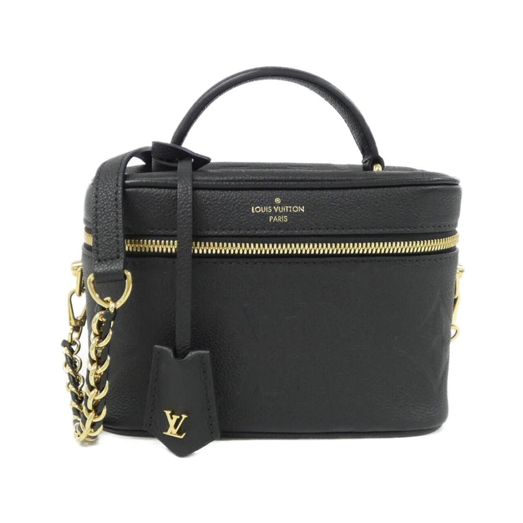 Louis Vuitton Black Leather Handbag (Pre-Owned)