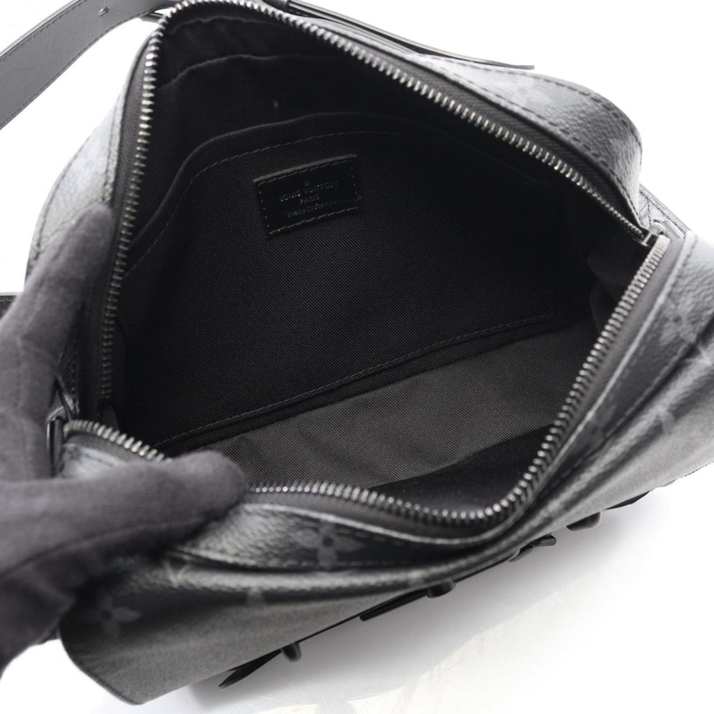 Louis Vuitton Gray Coated Canvas Monogram Eclipse Pvc Leather Shoulder Bag (Pre-Owned)