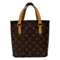 Louis Vuitton Brown Leather Pvc Handbag Tote Bag (Pre-Owned)