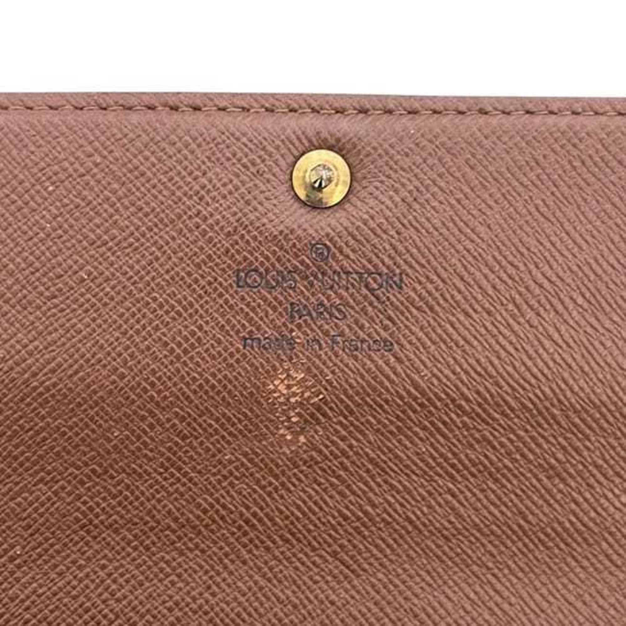 Louis Vuitton Monogram Brown Monogram Long Wallet (Bi-Fold) (Pre-Owned)