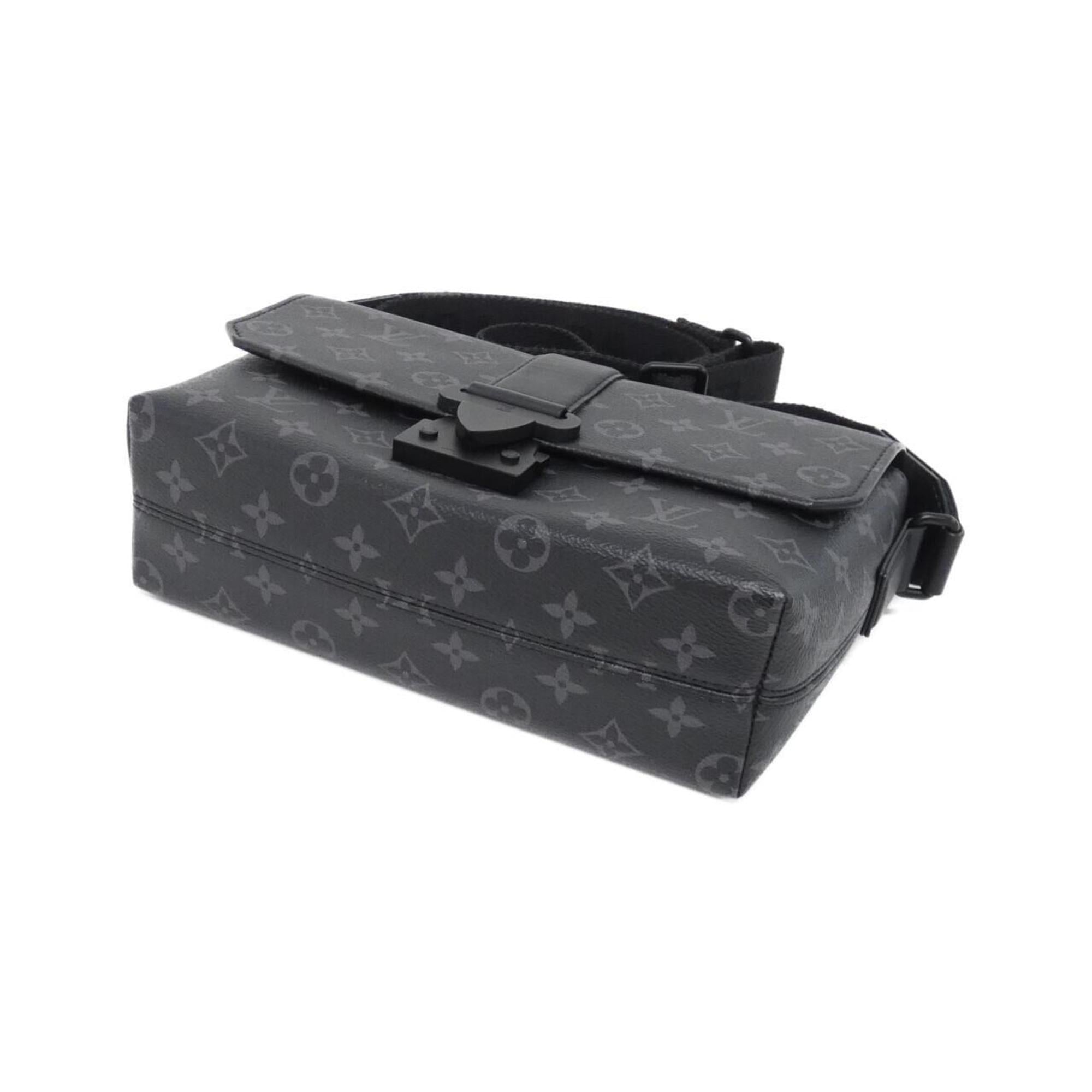 Louis Vuitton Black Coated Canvas Shoulder Bag (Pre-Owned)