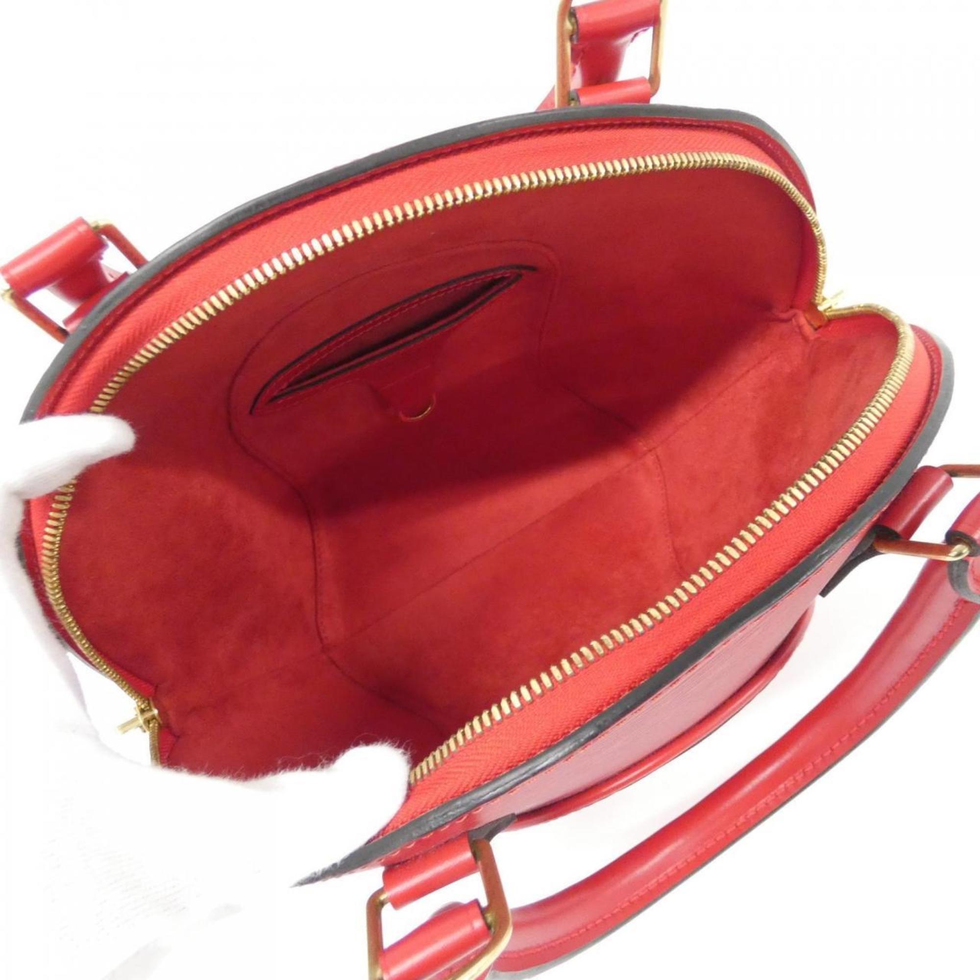 Louis Vuitton Red Color Leather Handbag (Pre-Owned)