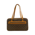 Louis Vuitton Brown Coated Canvas Shoulder Bag (Pre-Owned)