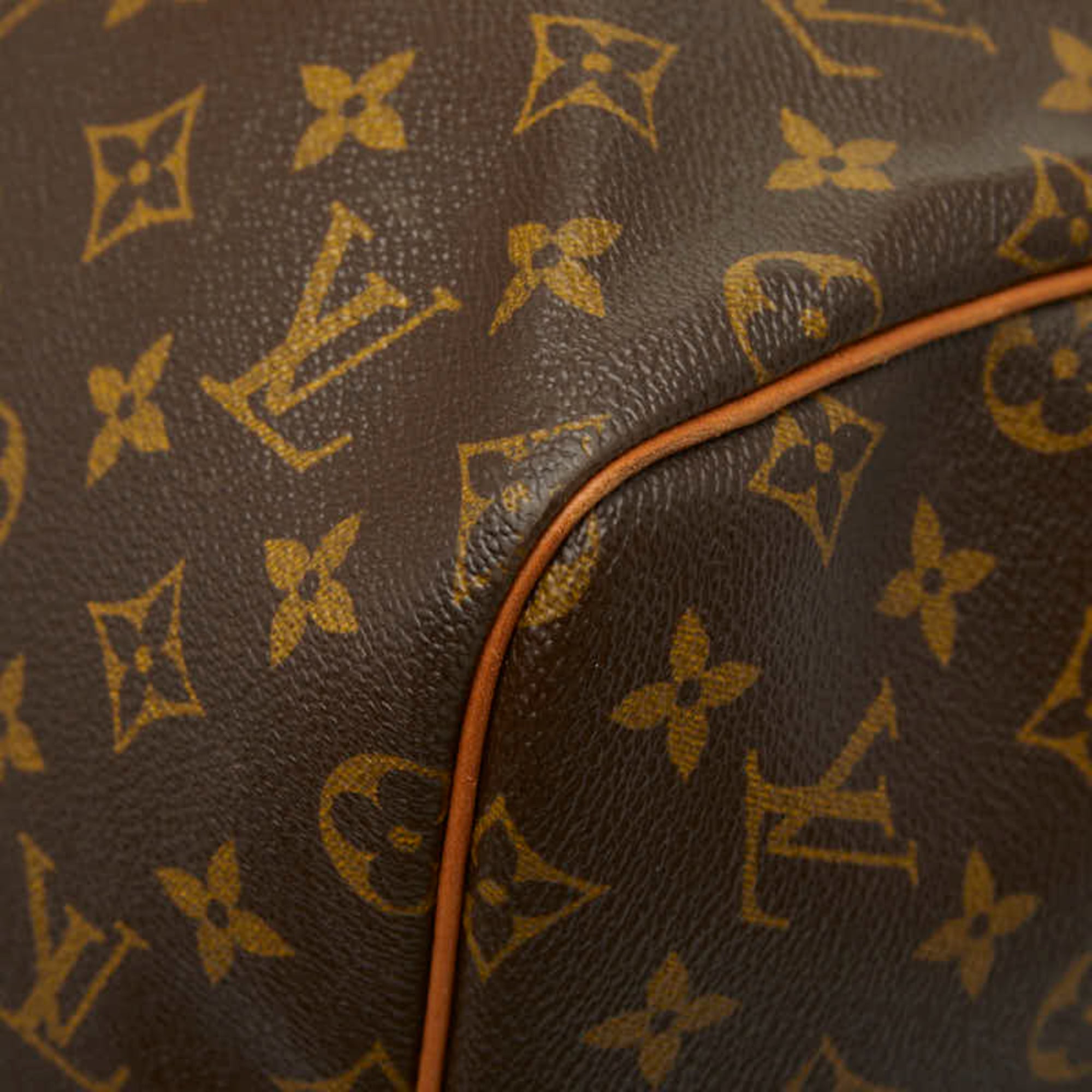 Louis Vuitton Monogram Brown Pvc Leather Boston Bag Shoulder Bag (Pre-Owned)
